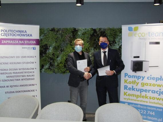 Podpisanie porozumienia pomiędzy Eco-Team i PCz